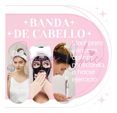 Banda Sujetadora Cabello Maquillaje Diadema Spa Skincare