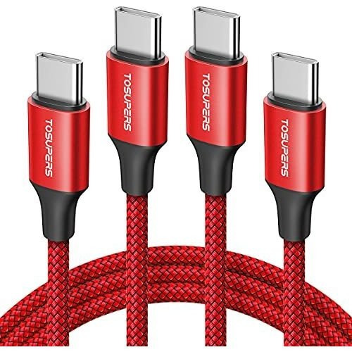 Tosupers [6.6ft 2-pack] Usb C A Cable Usb C Cargador 1m6rl