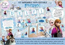 Comprar Kit Imprimible Candy Bar Frozen Modelo 1 Editable Ppt