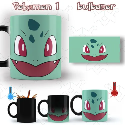 Taza Pokémon Personalizada Pikachu Charmander Squirtle Y Más