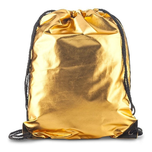 Tula Sporty Bag Metallic Poliéster Metalizado Con Cordón