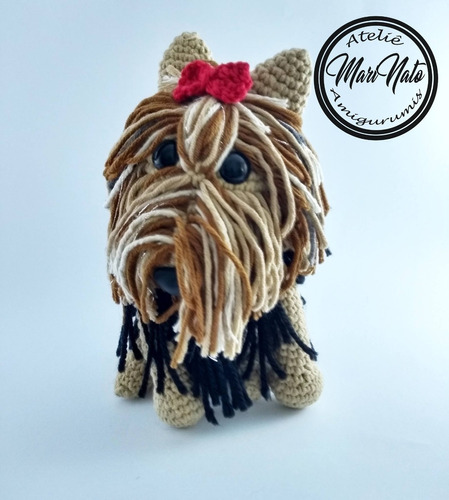 Amigurumi Yorkshire Terrier Fio 100% Algodão De Qualidade