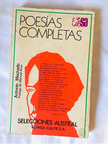 Poesías Completas De Antonio Machado