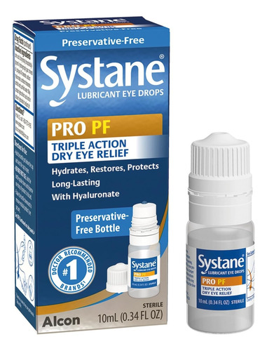 Gotero Systane Pro Pf Gotas Lubricantes Triple Acción 10ml