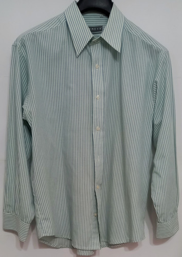 Camisa De Hombre De Vestir Mangas Largas Rayada Barneys 41