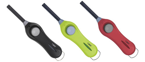 Kit 3 Acendedores Isqueiro Lareira Fogão Churrasqueira Bic