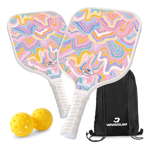 Pala Padel  Vinsguir Paletas De Pickleball, Juego De 2 Palet