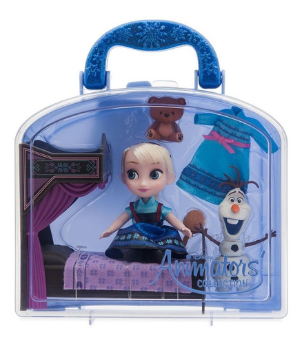 Set De Juego Mini Coleccion Elsa, Frozen, Disney Animators