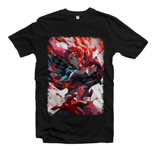 Playera Anime Kimetsu No Yaiba Demon Tanjiro Kamado N5