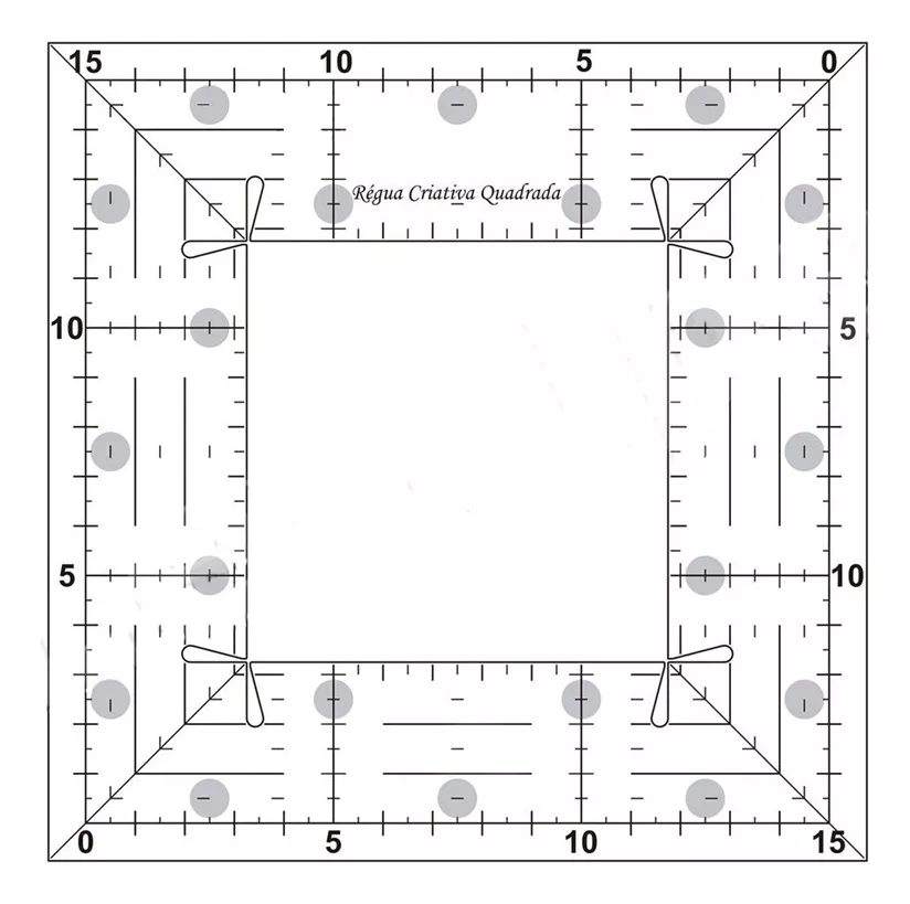 Terceira imagem para pesquisa de regua metal 15 cm