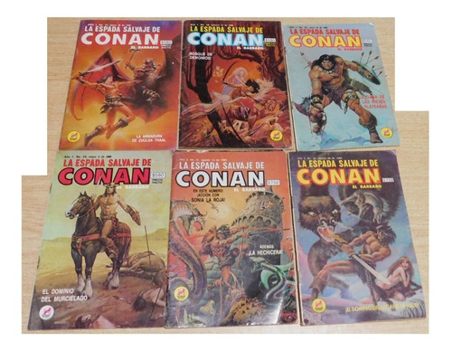Conan El Barbaro Novedades 1988 El Precio Es X 5 Comics 