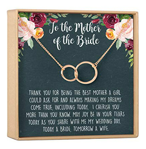 Collar - Mother Of The Bride Gift Necklace: Parent Of Bride 