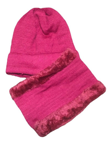 Gorro De Lana + Cuello Con Chiporro Hombre Invierno Regalo