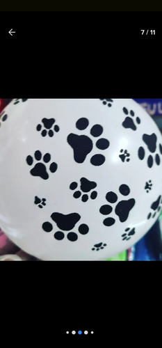 Globos Estampados Personalizados Con La Huella De Perro 