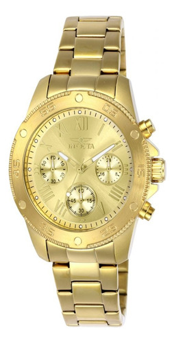 Invicta ® Wildflower Reloj Mano Mujer Acero Inoxidable 21731 Color de la correa Dorado / Gold Color del bisel Dorado / Gold Color del fondo Dorado / Gold