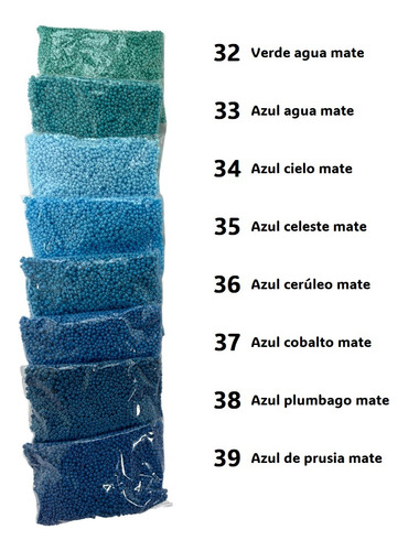 Chaquira Calibrada 11/0 Checa 15 Bolsas D Colores 50g = 750g
