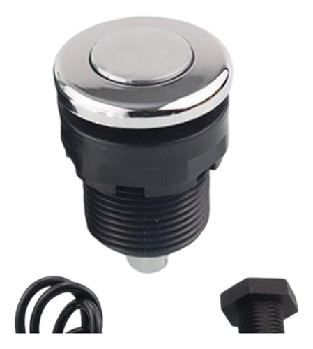 Interruptor De Botón De Aire Kits De Plata Pulida De 34 Mm