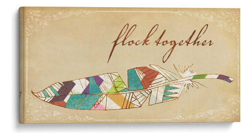 Canvas Lab Cuadro Pájaros De Una Pluma Ii 240x120
