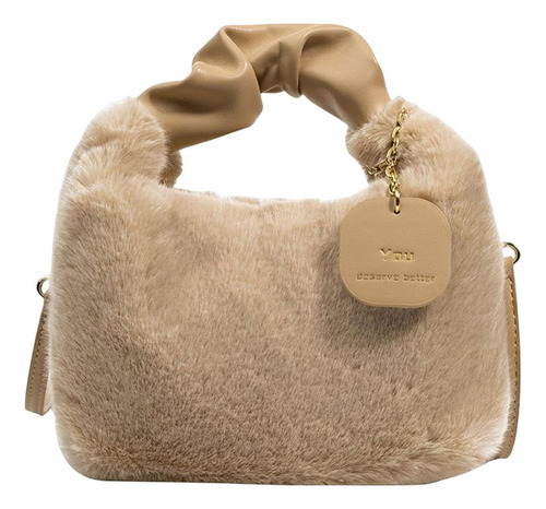 / Bolso De Mano De Felpa Suave For Mujer, Bandolera, Moda