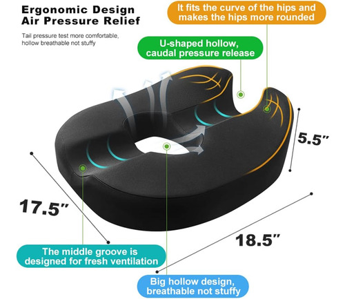 Donut Pillow - Cojín De Asiento De Coxis Próstata, Ci...