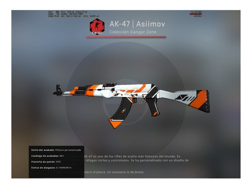 Ak-47 Asiimov Minimal Wear! Leer Descripción!