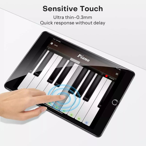 2 Mica Cristal Temp Para iPad 10.2 9va 8va 7va Generacion DAKETO A2602