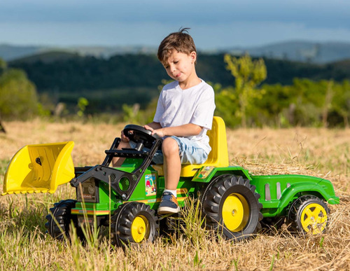 Imagen 2 de 10 de Tractor A Pedal Con Pala Y Zorra John Boss Casa Imperio