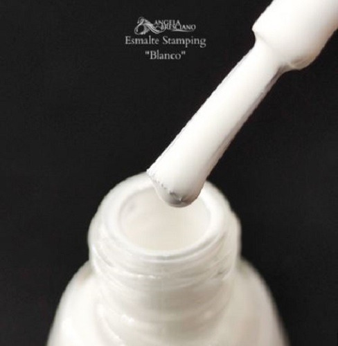 Angela Bresciano Smalte Para Stamping 9ml Blanco Y Negro