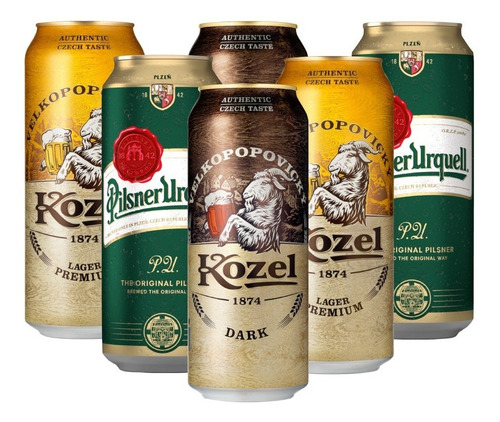 Six Pack De Cervezas Checas De 500 Ml