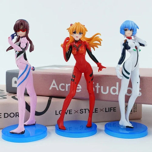 Pack De Figuras Colección Anime Neon Genesis Evangelion 3-5p