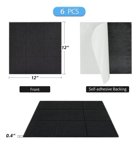 Tablero De Fieltro 12 X 12 X 3/8 Pulgadas, Paquete ...