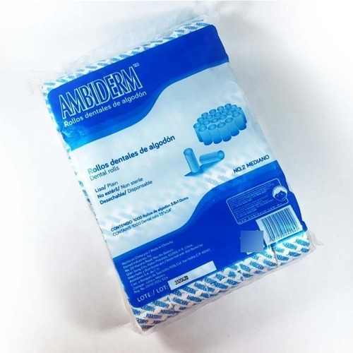 Rollos De Algodón Ambiderm Bolsa Con 1,000 Algodones