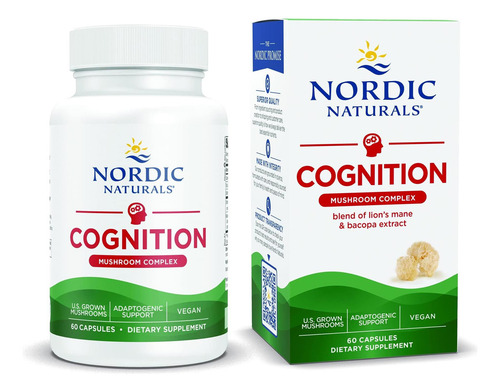 Complejo de hongos Cognition de Nordic Naturals, sin sabor