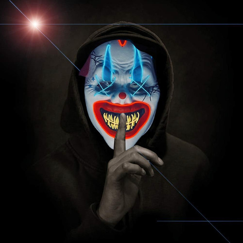 Aplicável A Disfraz Led De Payaso Para Disfraces De Fiesta