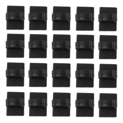 100 Clips Para Cables Fuertes Adhesivos, Soporte De Alambre