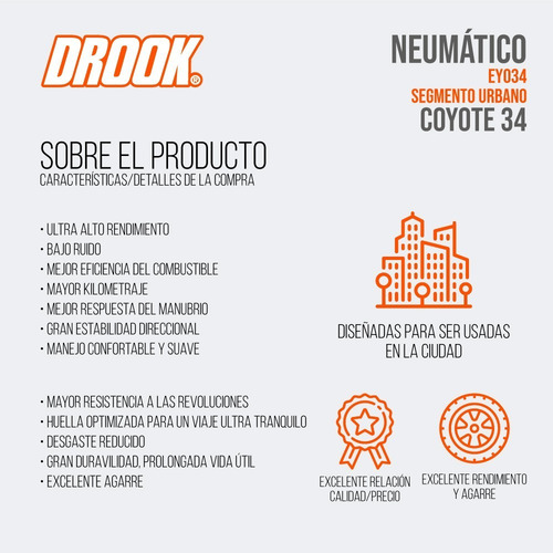 Kit Combo Cubiertas Drook 110/80-18 + 80/90-21 Xtz Skua