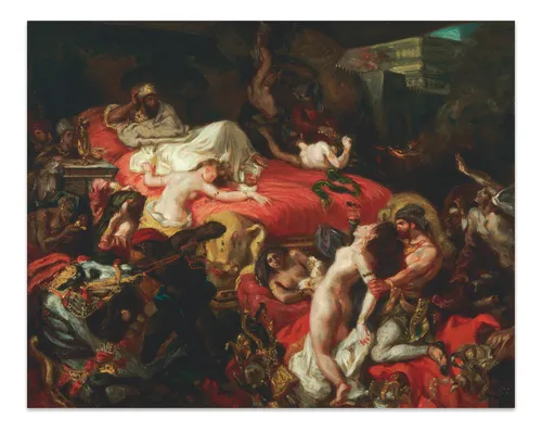 Cuadro Canvas La Muerte De Sardanapalo Delacroix 40x50 M Y C