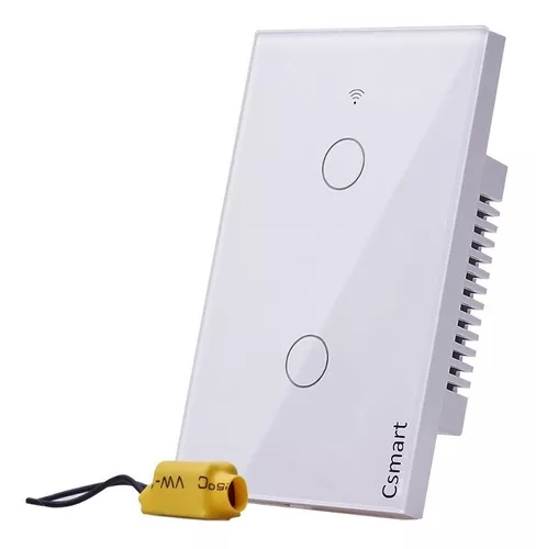 Interruptor Inteligente Wifi 2 Botónes Con Y Sin Neutro Comp