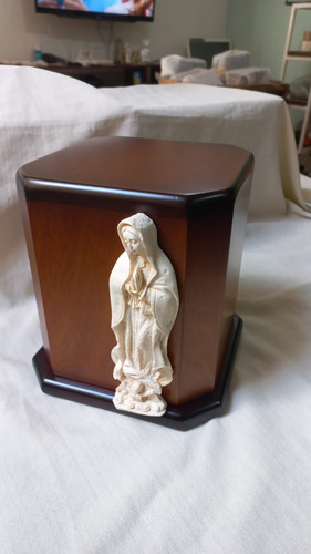 Urna De Madera Para Cenizas Humanas Placa Personalizada Mag