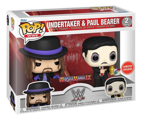 Figura De Accion Pack 10cm Wwe Undertaker & Paul Bearer