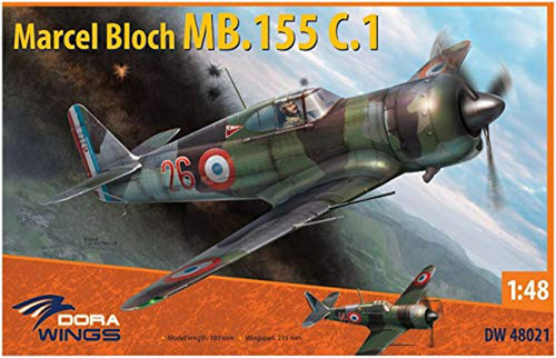 Dora Wings Dw48021 Marcel Bloch Mb.155 Kit De Modelo De Plás