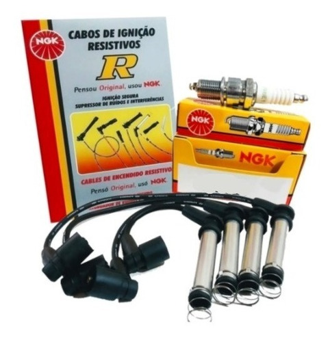 Kit De Encendido Volkswagen Gol Trend Fox Cables Y Bujias