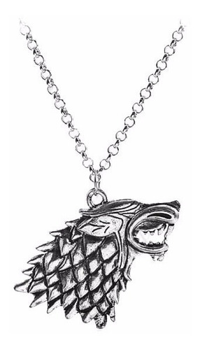 Colar Game Of Thrones -  Casa Stark -  Lobo Direwolf