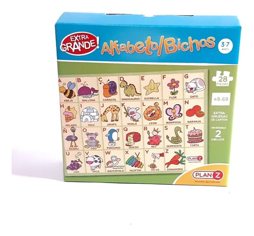 Imagen 4 de 9 de Rompecabezas Bichos Abc Puzzle Infantil Diactico Niños