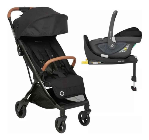 Carrinho De Bebê Eva² Black Trio Base Isofix 360° Maxi Cosi