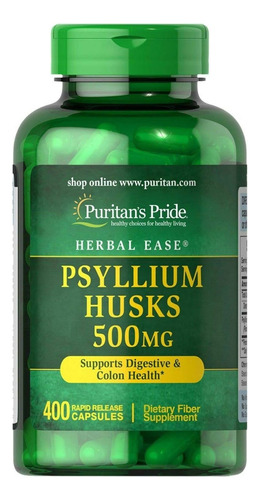 Cascaras De Psyllium De 500 Mg, Apoya La Salud Digestiva