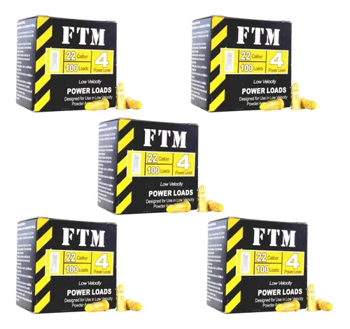 Fulminante Ftm Calibre 22 Nivel 4 Amarillo X 5 Cajas