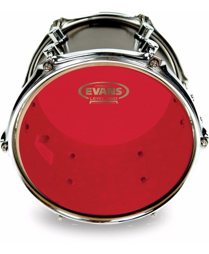 Parche Evans Hydraulic Red 14 Para Tom De Bateria Rojo