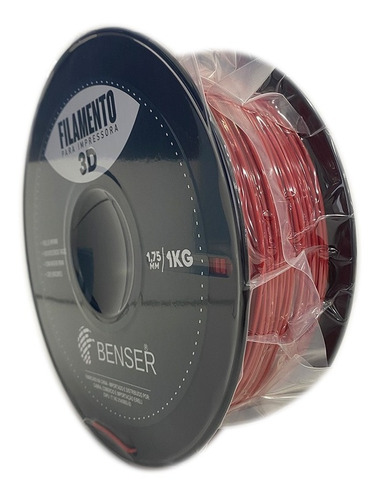 Imagem 1 de 1 de Filamento Petg - Vermelho ( Red ) - Benser - 1.75 Mm - 1 Kg
