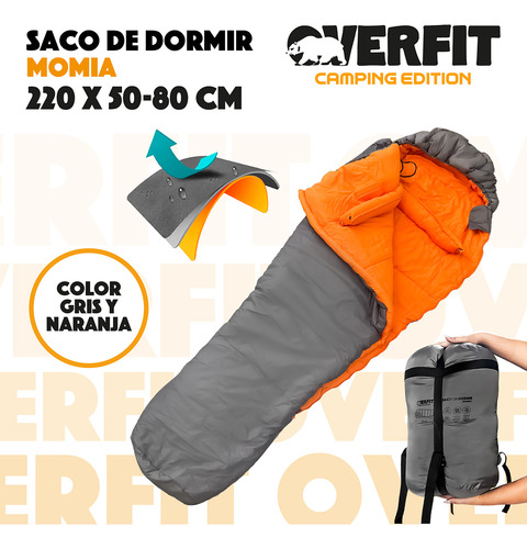 Saco De Dormir Termico 0 A 15 Grados Momia Overfit Camping